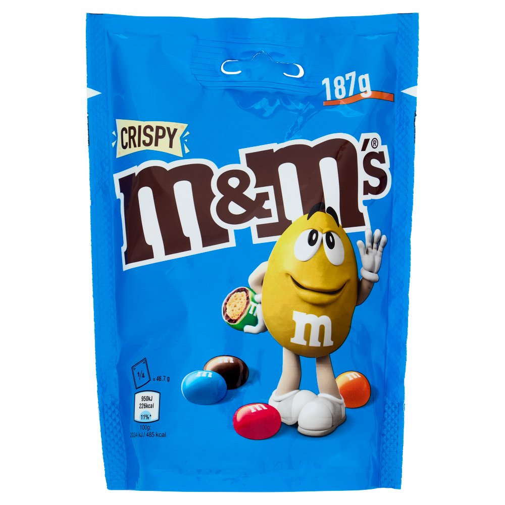 M&M's Crispy Confetti al Cioccolato con Riso Soffiato Gr.187