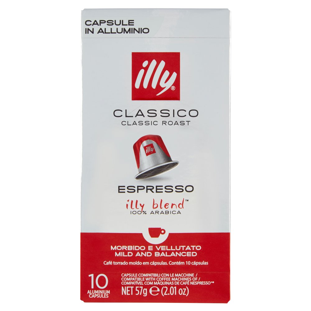 illy Classico Espresso 10 Capsule Compatibili con le Macchine Nespresso Gr.57