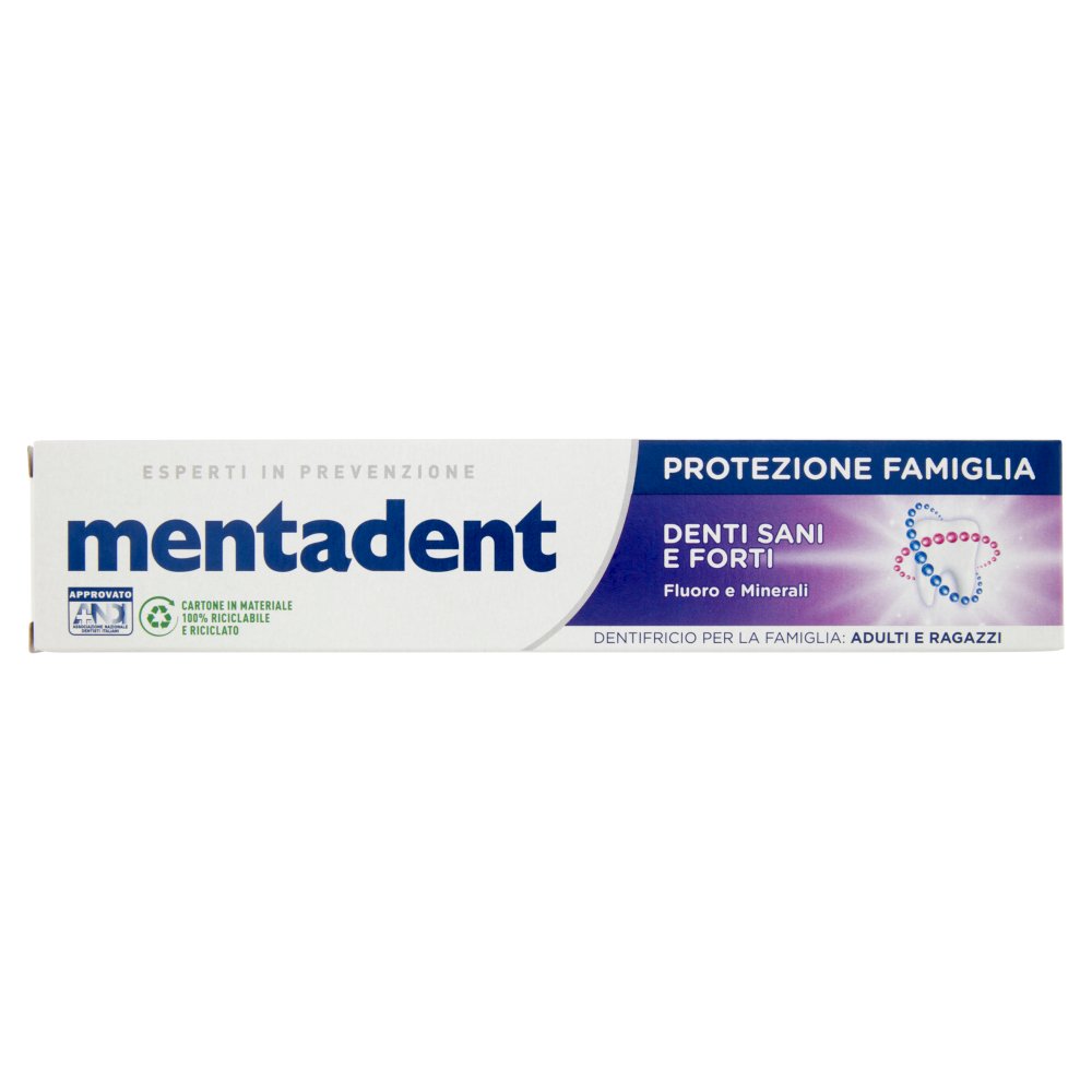 Mentadent Dentifricio Protezione Famiglia Denti Sani e Forti Ml.75