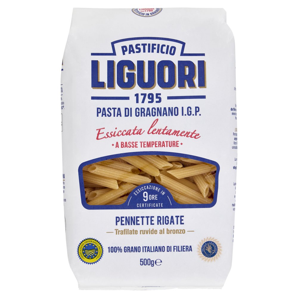 Pastificio Liguori Pasta di Gragnano I.G.P. Pennette Rigate Gr.500