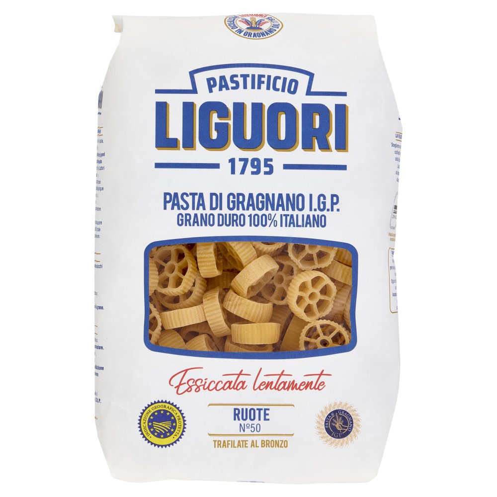 Pastificio Liguori Pasta di Gragnano I.G.P. Ruote N°50 GR.500