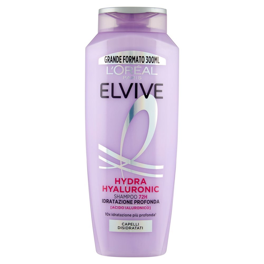 Elvive Hydra Hyaluronic Shampoo Idratazione Profonda per Capelli Disidratati Ml.300