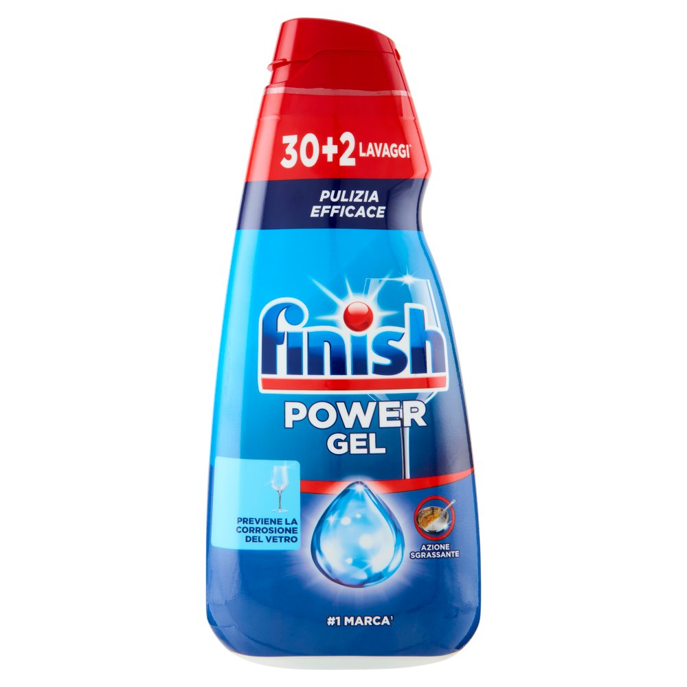 Finish Power Gel Protezione 30+2 lavaggi Liquido Lavastovigie Ml.600