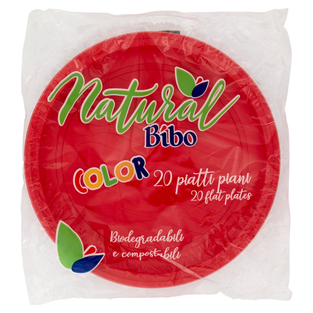 NATURAL BIBO PIAT.PIANI ROSSI 20PZ