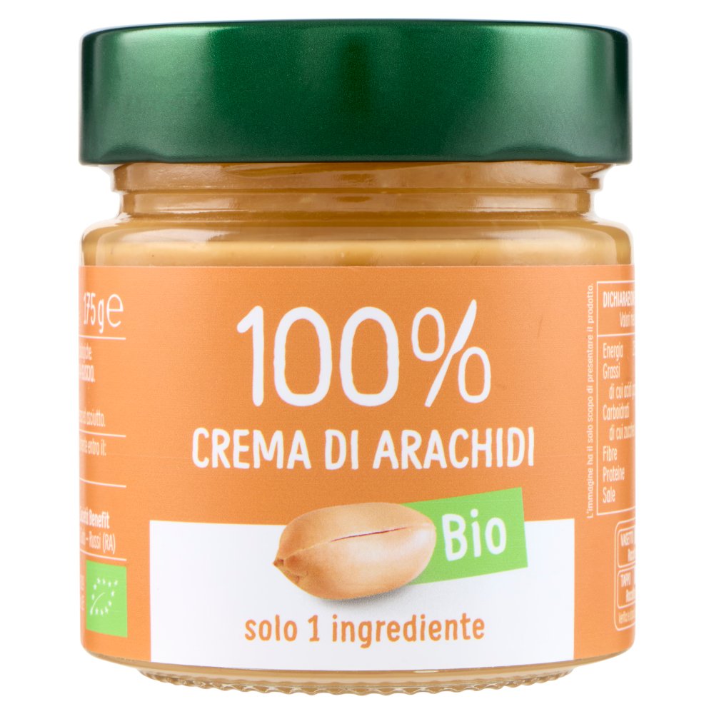 EuroCompany Crema di Arachidi Bio 100% Gr.175