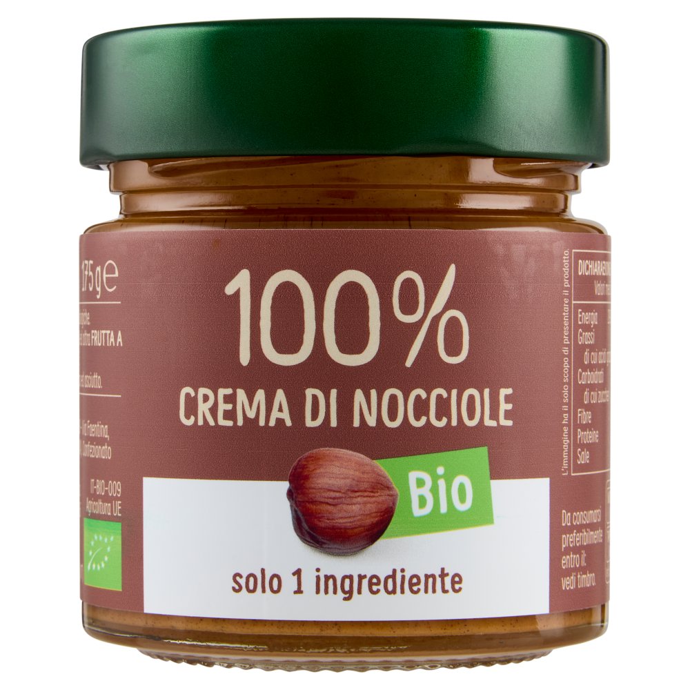 EuroCompany Crema di Nocciole Bio 100% Gr.175