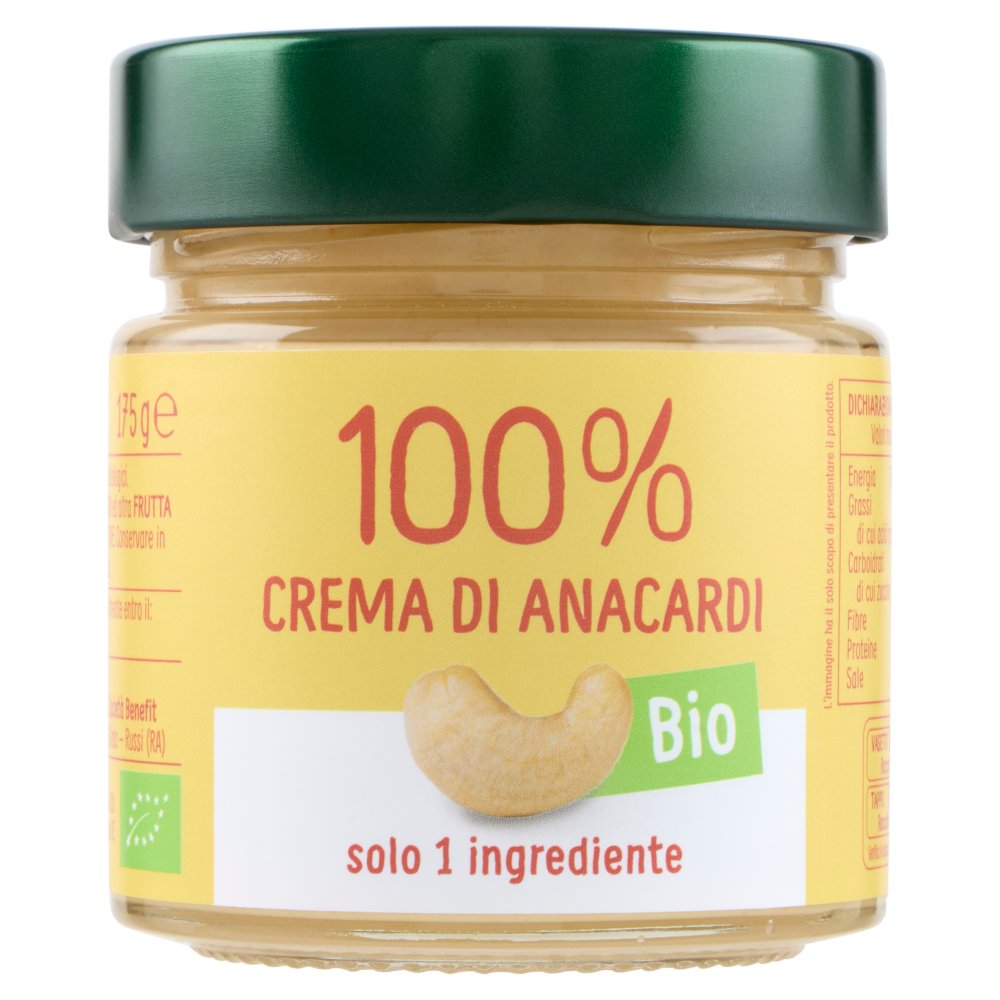 EuroCompany Crema di Anacardi Bio 100% Gr.175