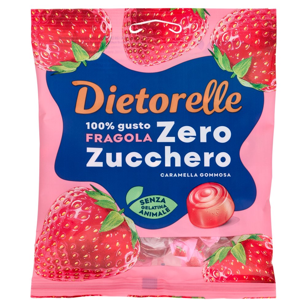Dietorelle Zero Zucchero Caramella Gommosa Fragola Gr.70