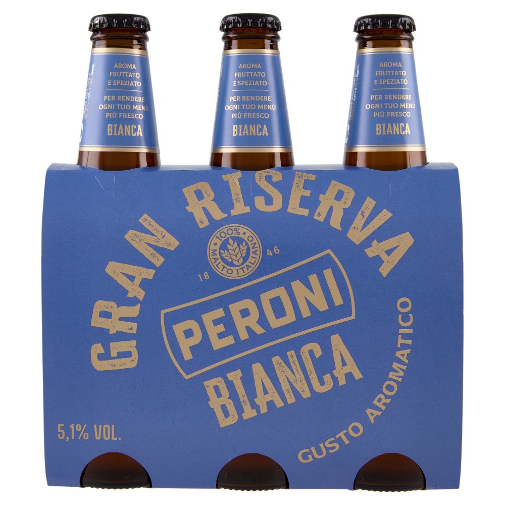 Peroni Gran Riserva Bianca Birra Cl.33X3 Vol.5.1°