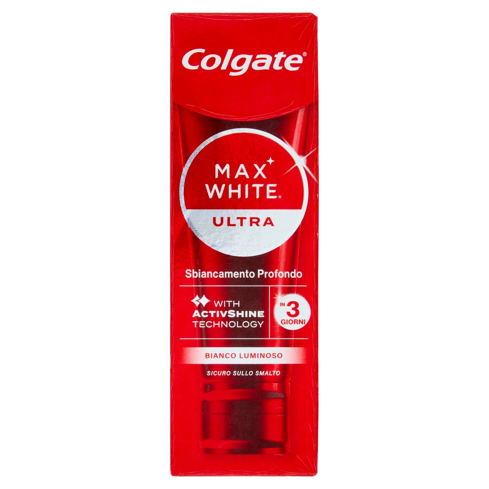 Colgate Dentifricio Sbiancante Max White Ultra Bianco Luminoso Ml.50