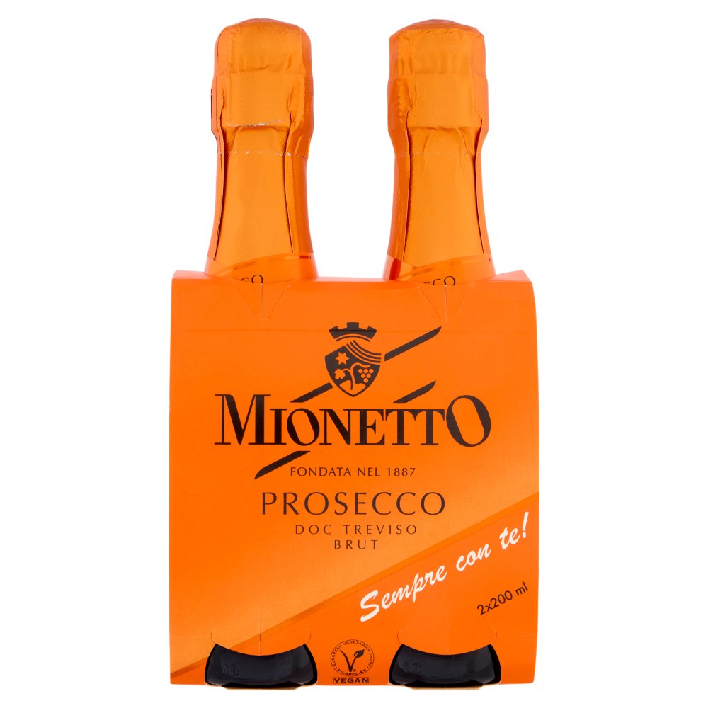 Mionetto Prestige Collection Prosecco Treviso Doc Brut 2 X Ml.200 Vol.11°
