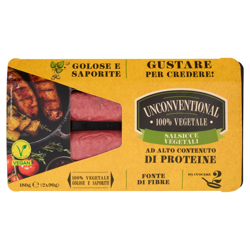 UNCONV. 2 SALSICCE VEGETALI 180GR