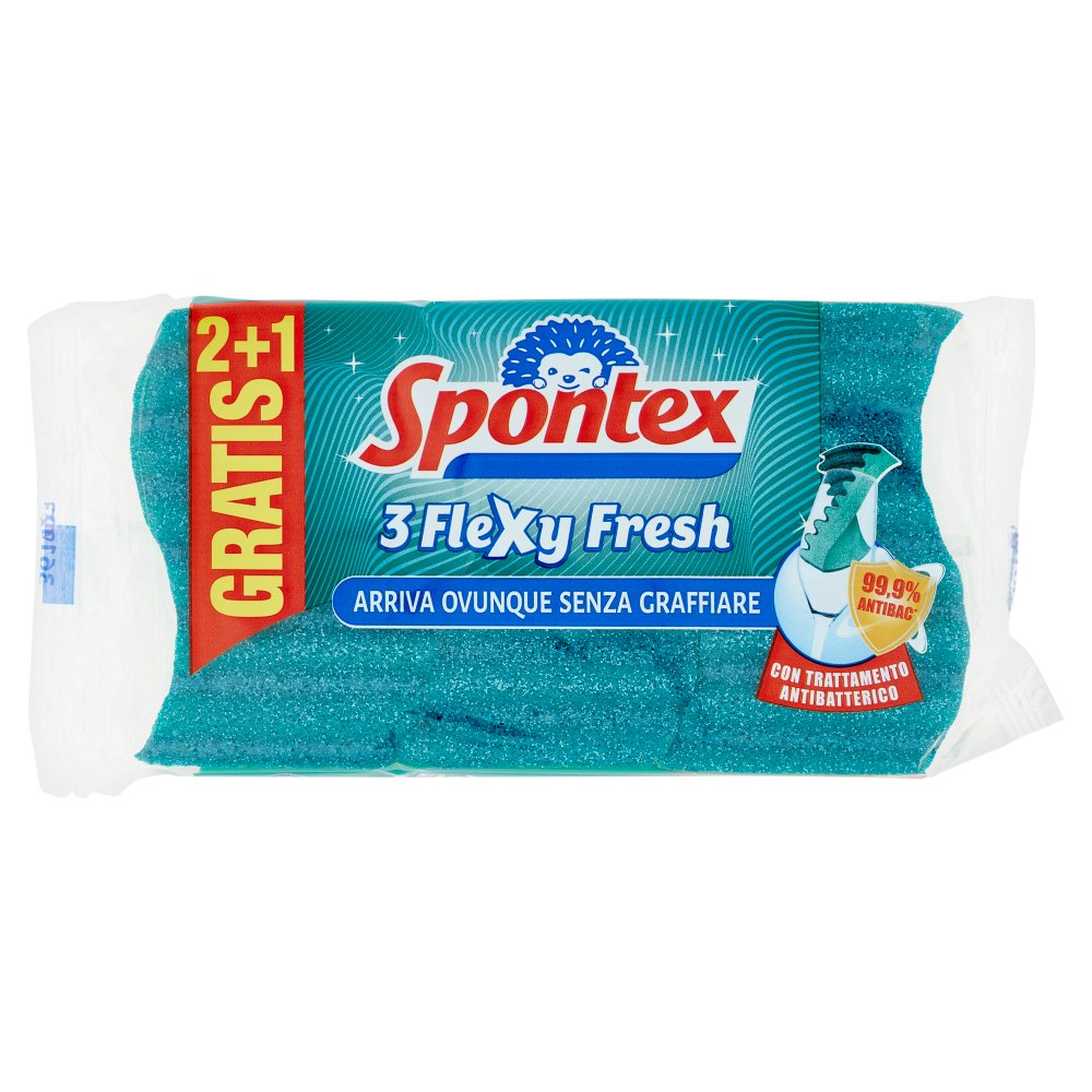 SPONTEX SPUG.ABRAS.FLEXY FRESH 2+1