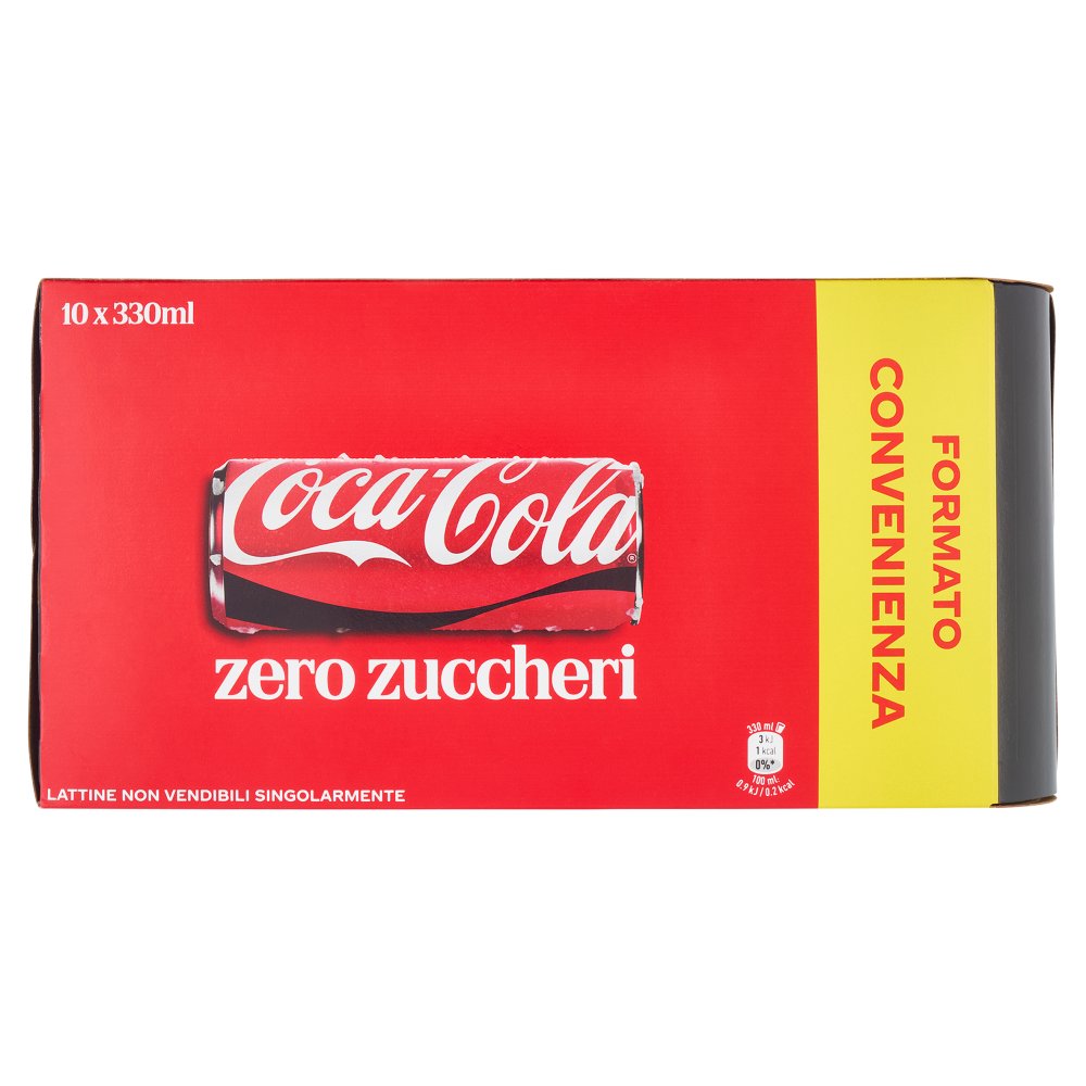 Coca-Cola Zero Zuccheri Can Sleek Pz.10 Cl.330 