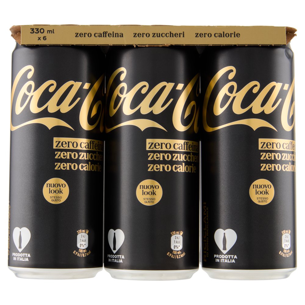 Coca Cola Zero Caffeina Zero Zuccheri Can Pz.6 Cl.33