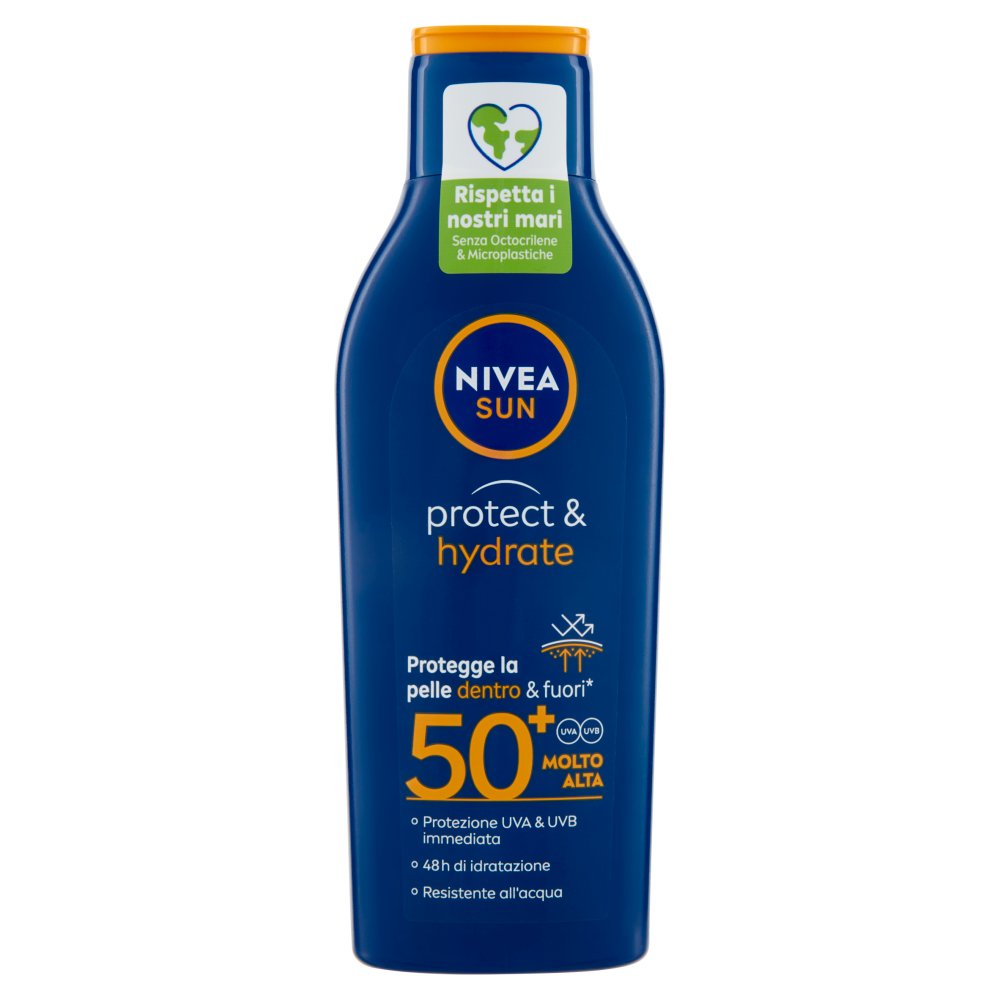 Nivea Sun Crema Solare Protect & Hydrate 50+ Molto Alta Ml.200