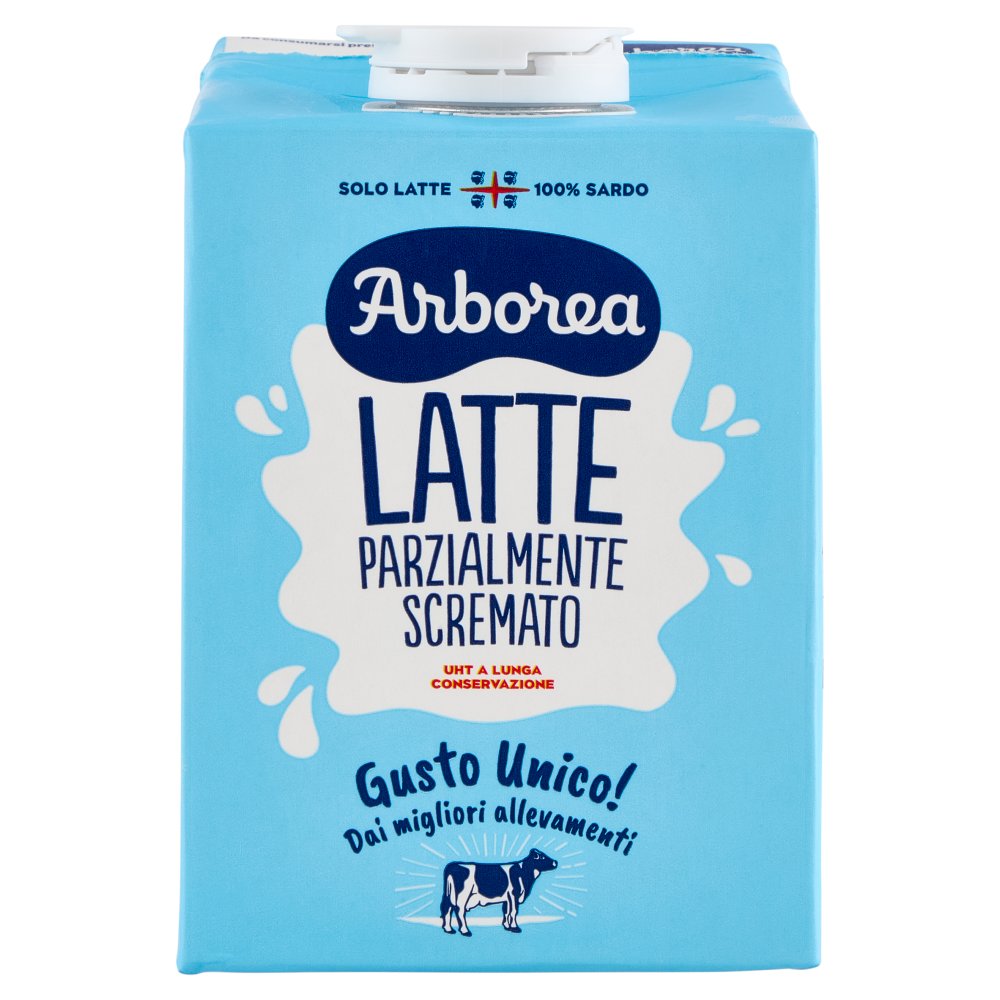 Arborea Latte Parzialmente Scremato UHT a Lunga Conservazione Ml.500