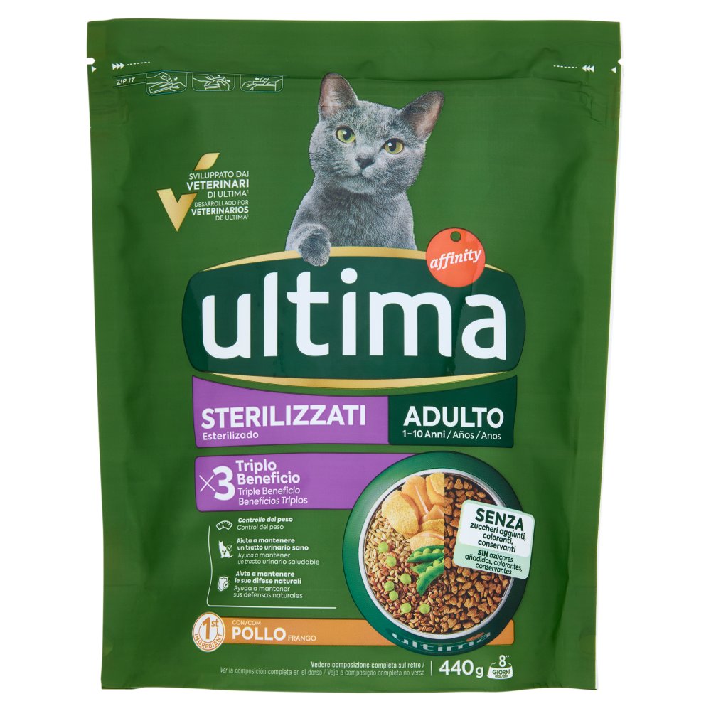 ULTIMA CAT STERILIZZATO POLLO 440GR