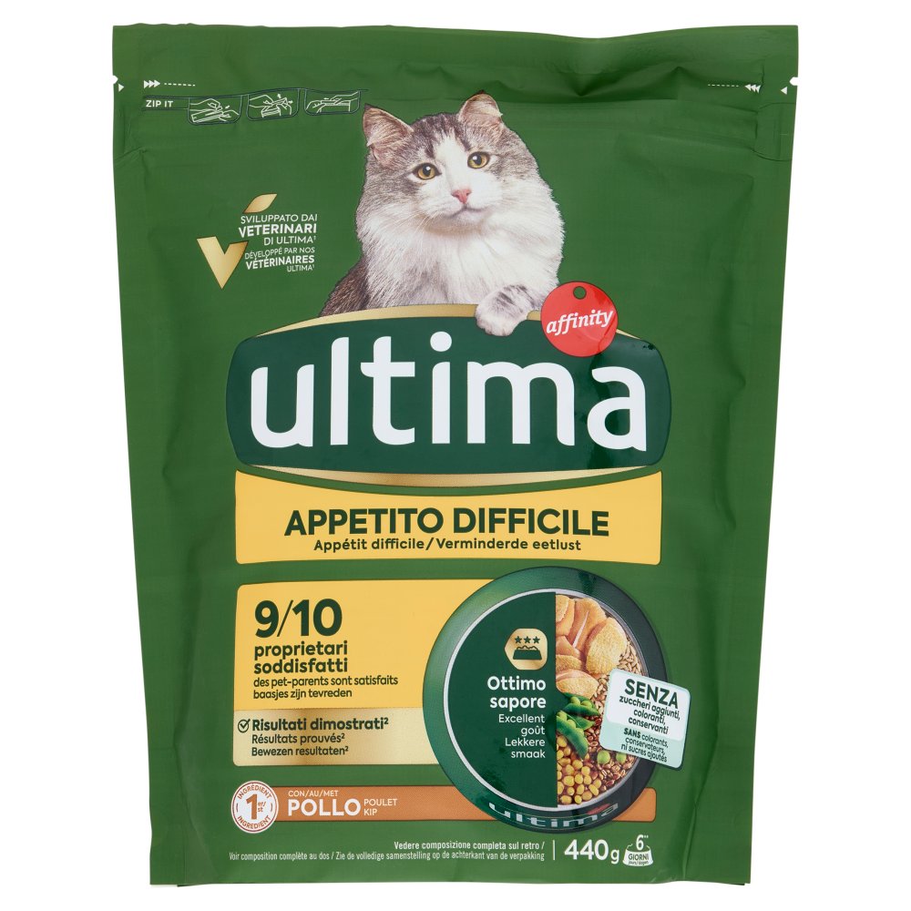 ULTIMA CAT APPE.DIFFIC.POLLO 440GR