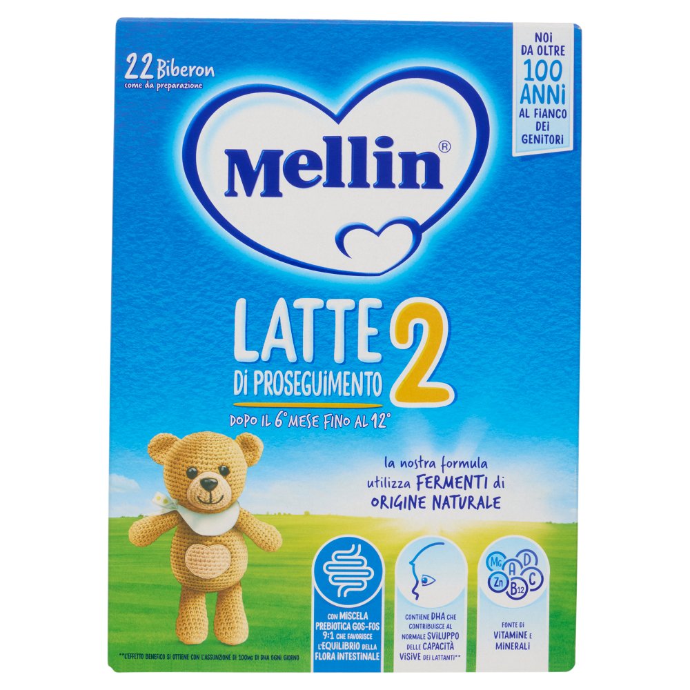 Mellin 2 Latte in Polvere fino al 12° Mese Gr.770