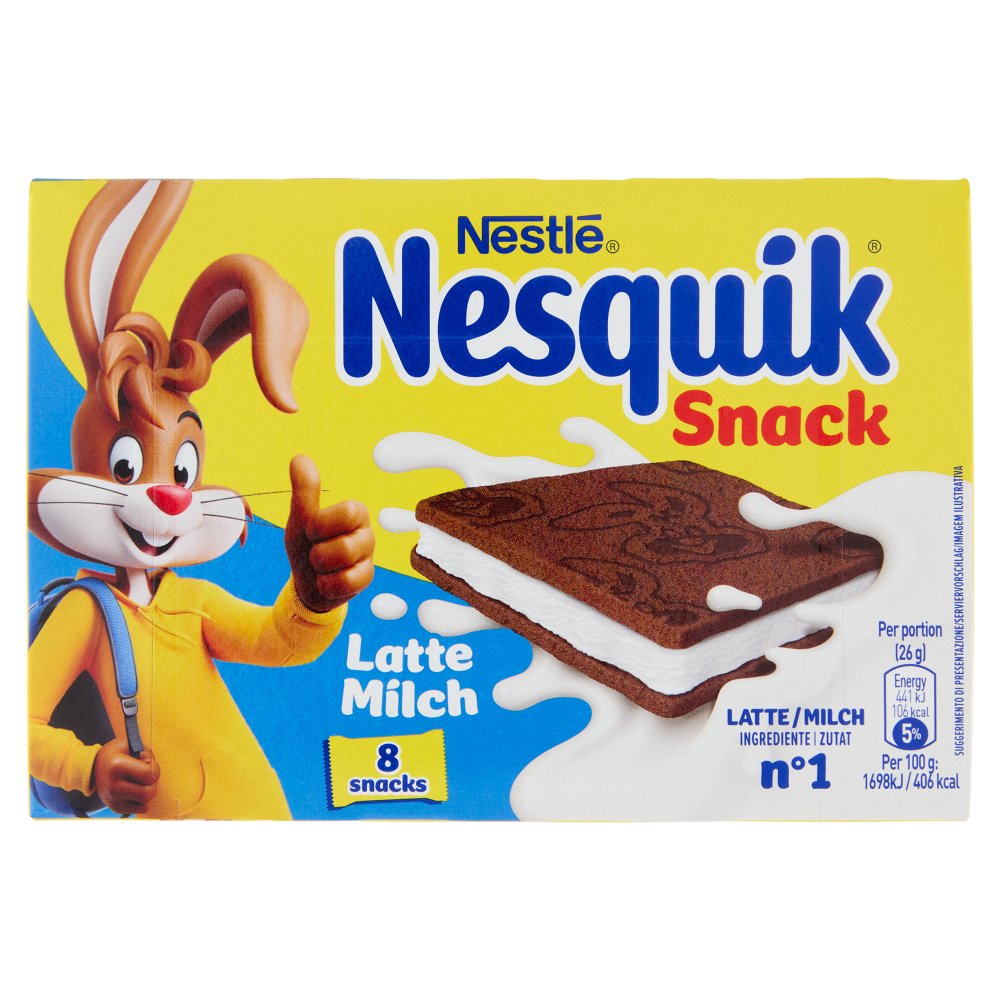 Nesquik Snack Latte Pz.8 Gr.26