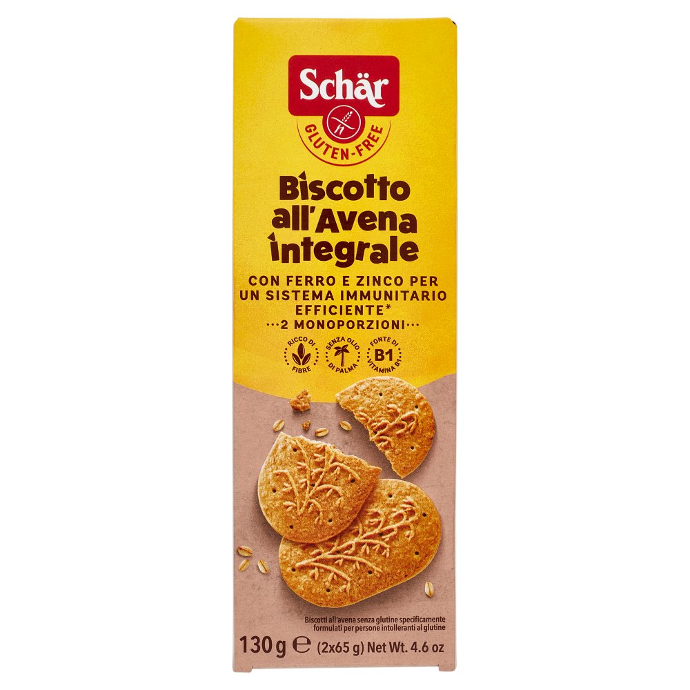 SCHAR BISCOTTO ALL'AVENA S/GLUT.130