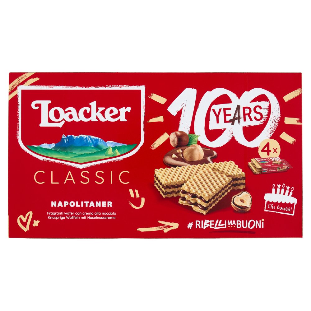 Loacker Wafer Napolitaner Gr.45 Pz.4