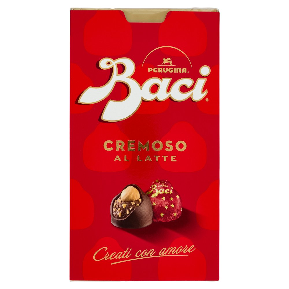Baci Perugina Cremoso al Latte Cioccolatini Ripieni al Gianduia e Nocciole Gr.200