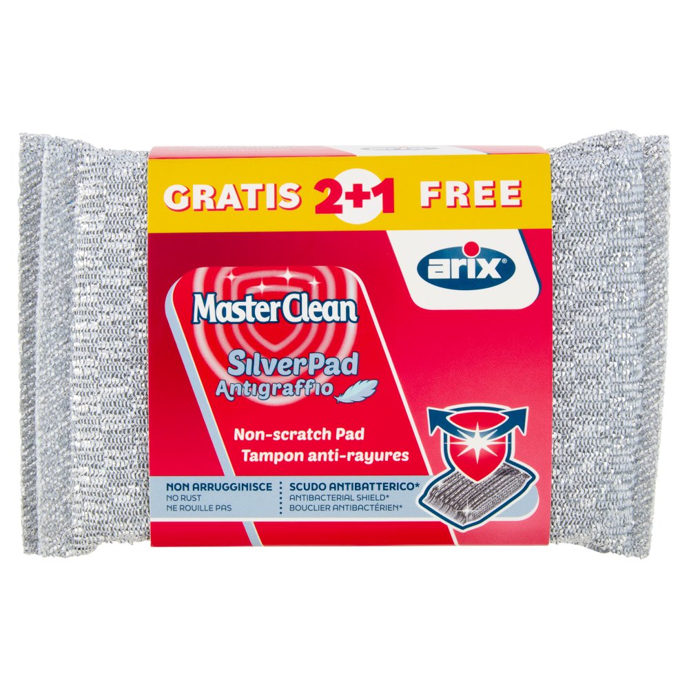 Arix Master Clean Panno SilverPad Antigraffio Pz.2+1