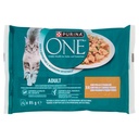 Purina One Adult per Gatto Cibo Umido con Pollo e Fagiolini Pz.4 Gr.85