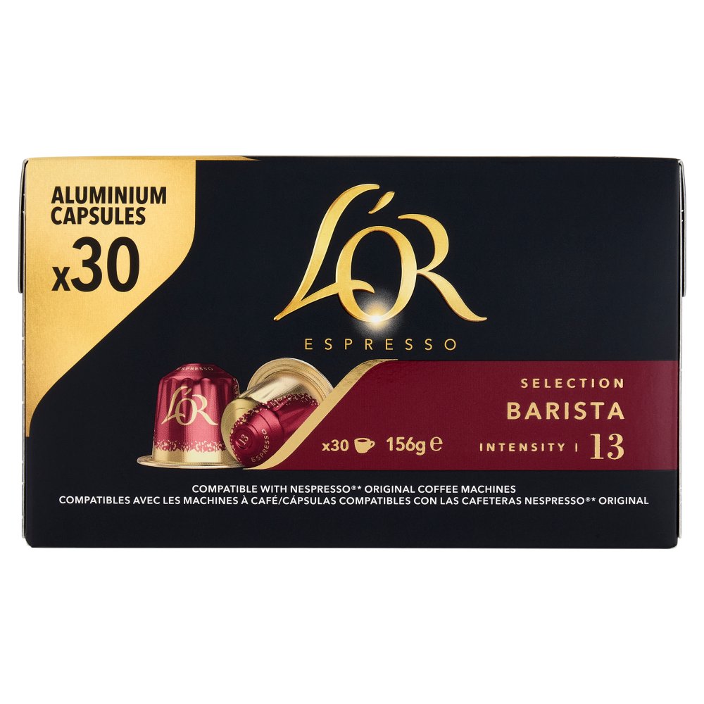 L'Or Barista 30 Capsule Caffè Compatibili con Macchine Nespresso Intesità 13 Gr.156