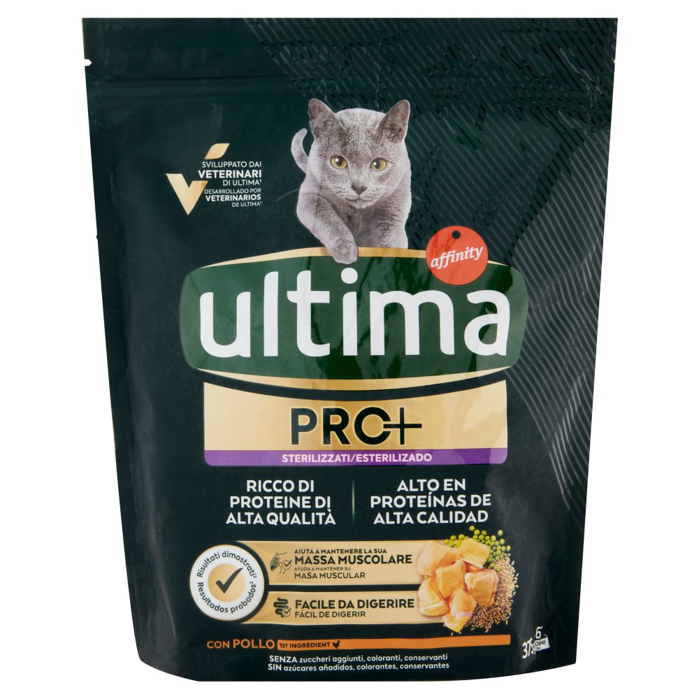 ULTIMA CAT PRO+ STERIL.POLLO 375GR.