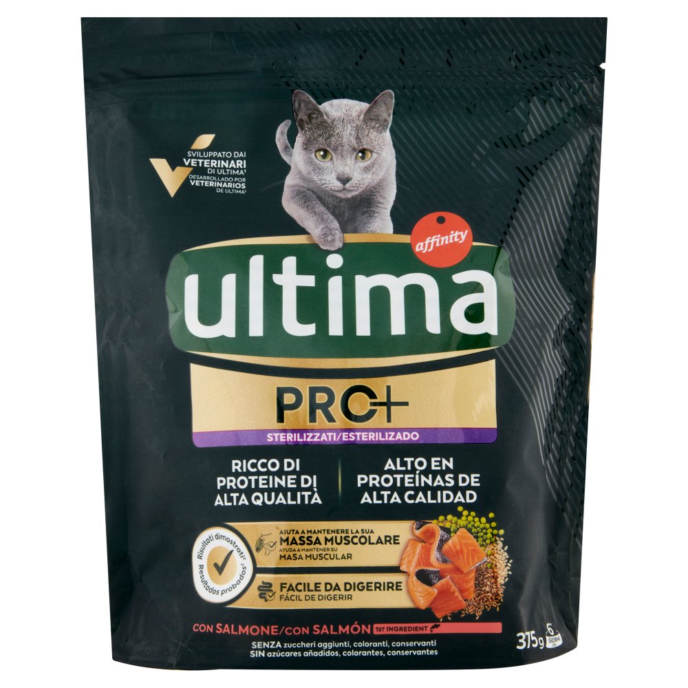 ULTIMA CAT PRO+ STERIL.SALMO.375GR.