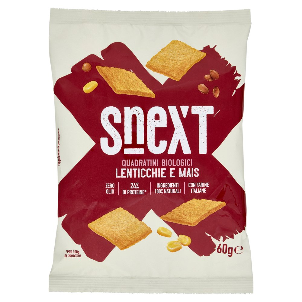 SNEXT SNACK LENTICCH&MAIS BIO 60GR