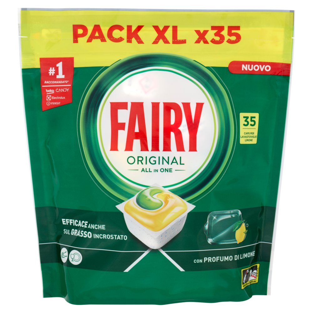Fairy Pastiglie per Lavastoviglie Original All in One al Limone Pz.35 Gr.473