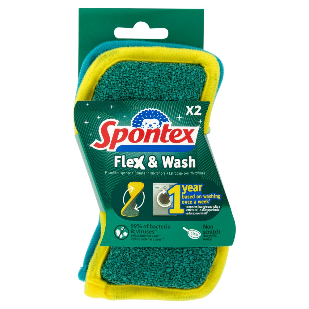SPONTEX SPUG.ABRAS.FLEX & WASH PZ.2