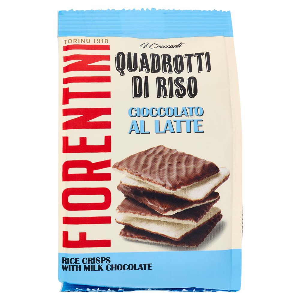 Fiorentini I Croccanti Quadrotti di Riso al Cioccolato al Latte Gr.80