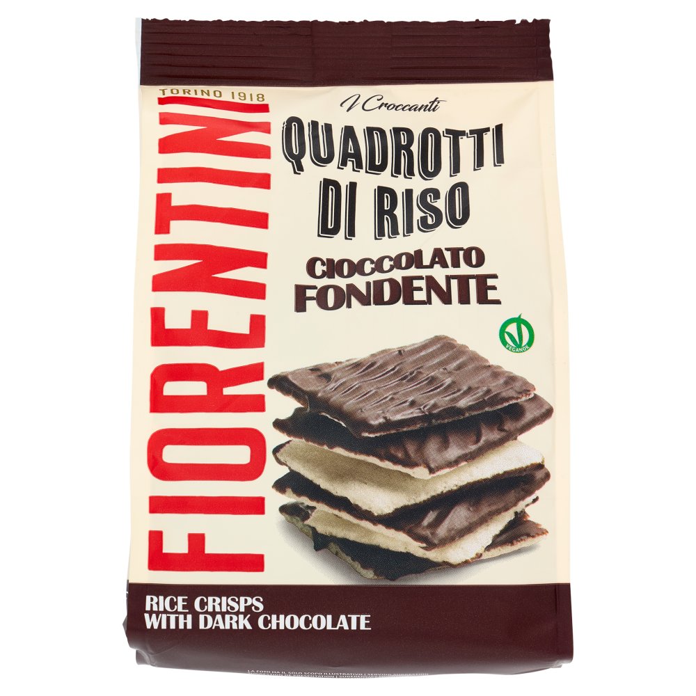 Fiorentini I Croccanti Quadrotti di Riso al Cioccolato Fondente Gr.80