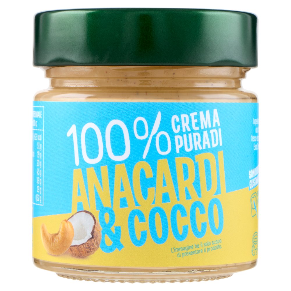 EuroCompany Crema Pura di Anacardi & Cocco 100% Gr.175