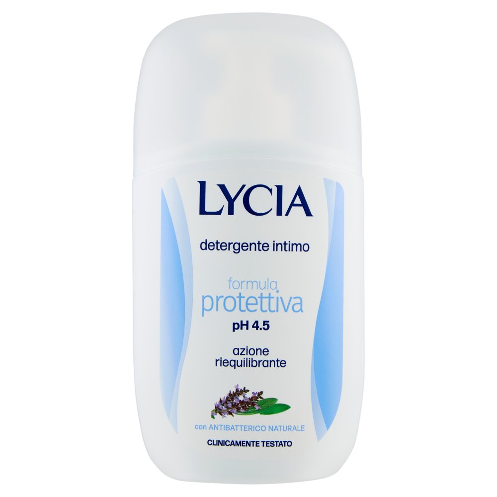 Lycia Detergente Intimo Protettivo Ph 4.5 con Antibatterico Naturale Ml.200