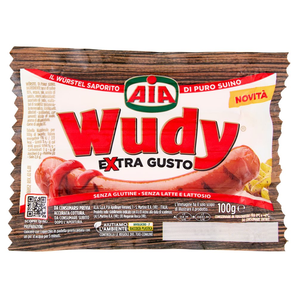 WUDY WURSTEL EXTRAGUSTO P/S GR100