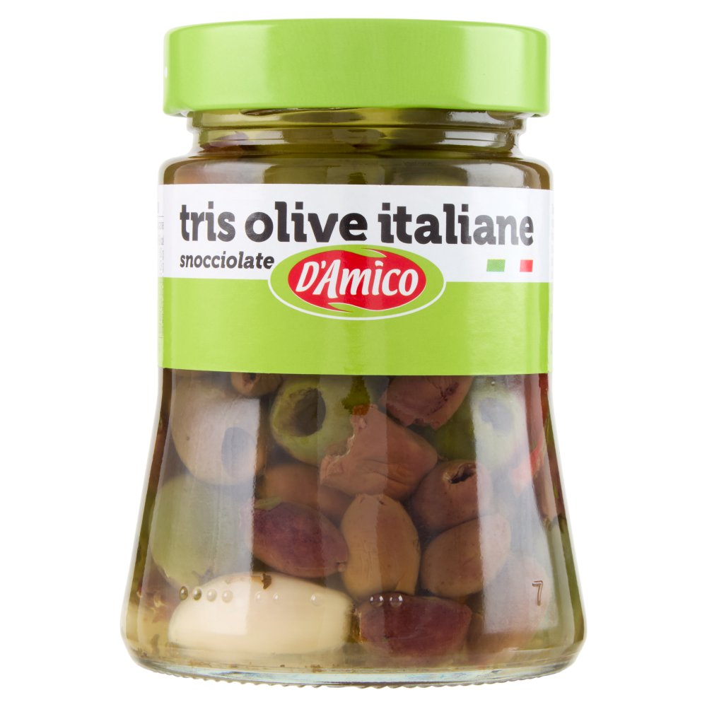 D'Amico Tris Olive Italiane Snocciolate Gr.280