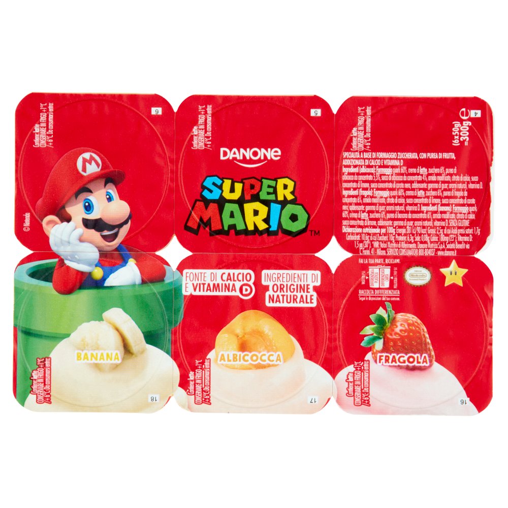 DANONE SUPERMARIO MISTO GR.50X6