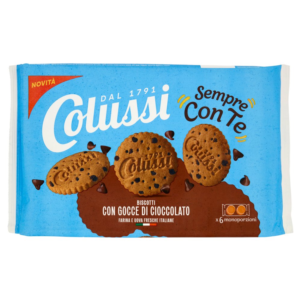 Colussi Biscotti Sempre con Te con Gocce di Cioccolato Gr.288