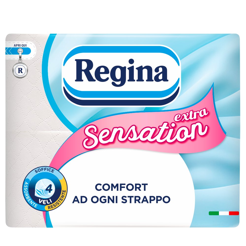 Regina Sensation Extra Carta Igienica 4 Rotoli