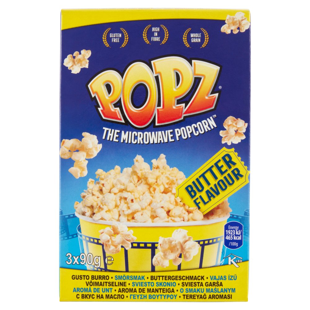 POPZ POP CORN MICRO.BUTTER 3X90 GR