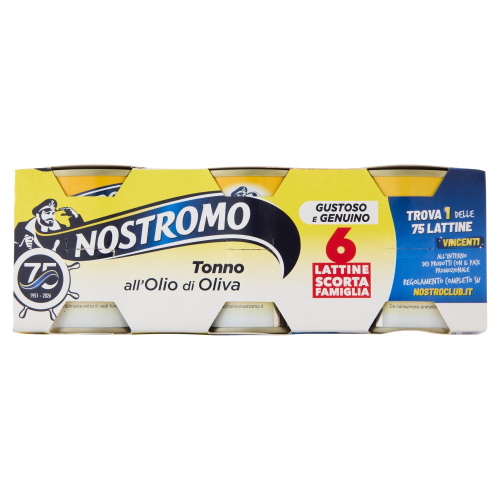 Nostromo Tonno all'Olio di Oliva Pz.6 X Gr.60