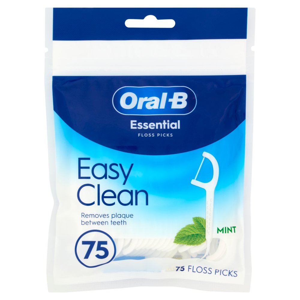 Oral-B Essential Easy Clean Floss Picks Mint Pz.75