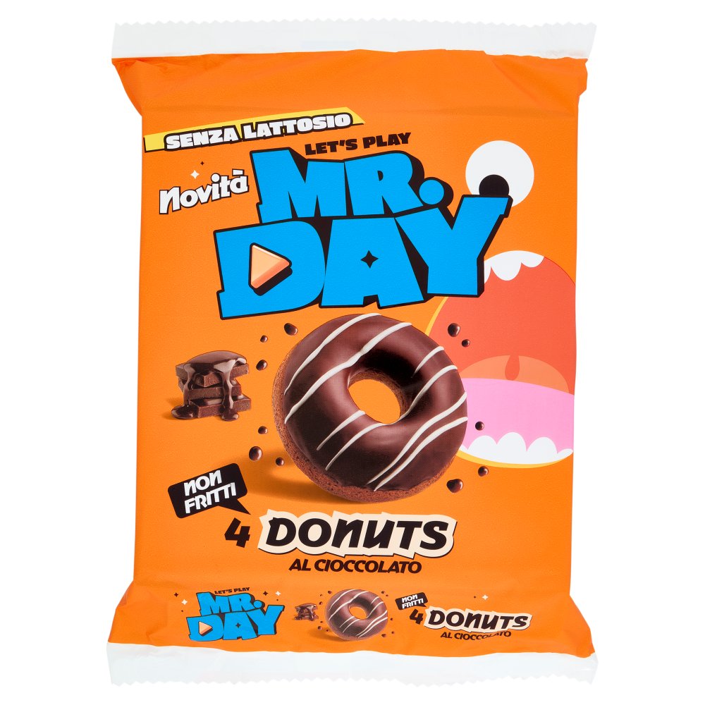 Mr.Day Donuts al Cioccolato Pz.4 Gr.200