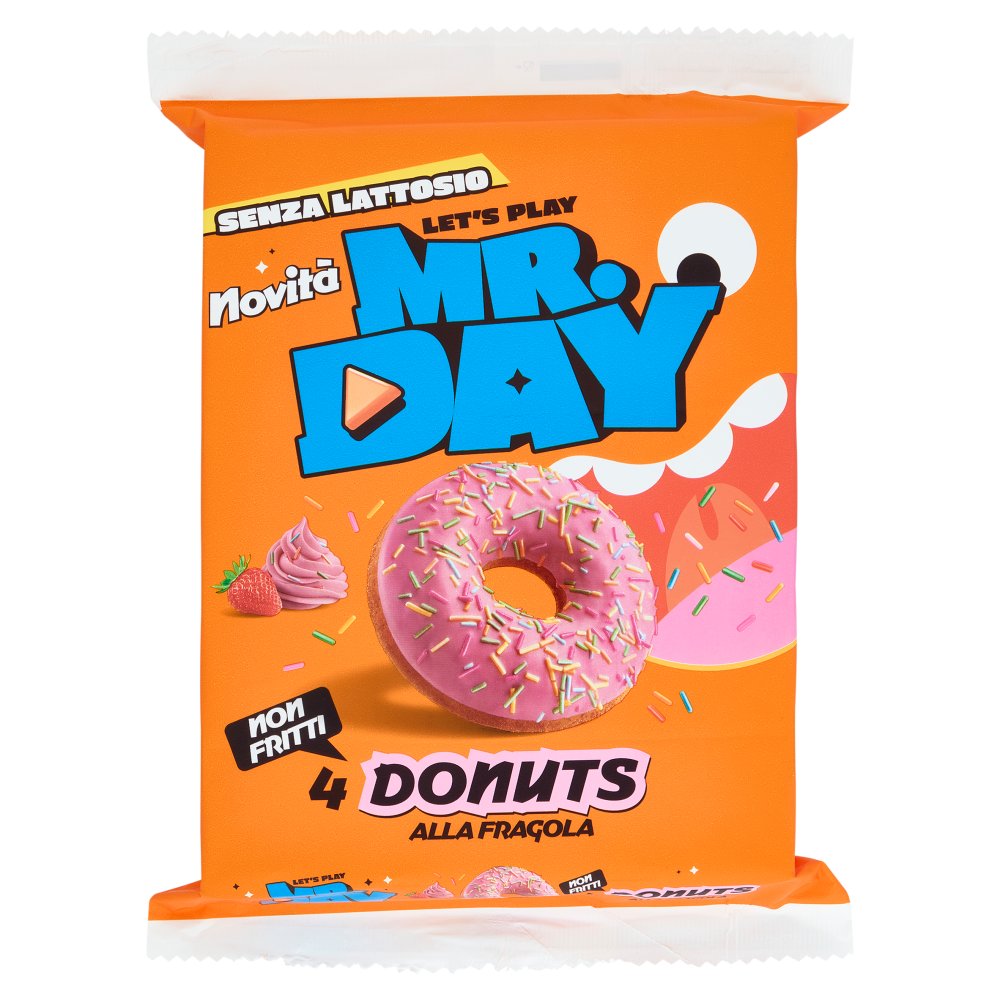 Mr.Day Donuts alla Fragola Pz.4 Gr.200